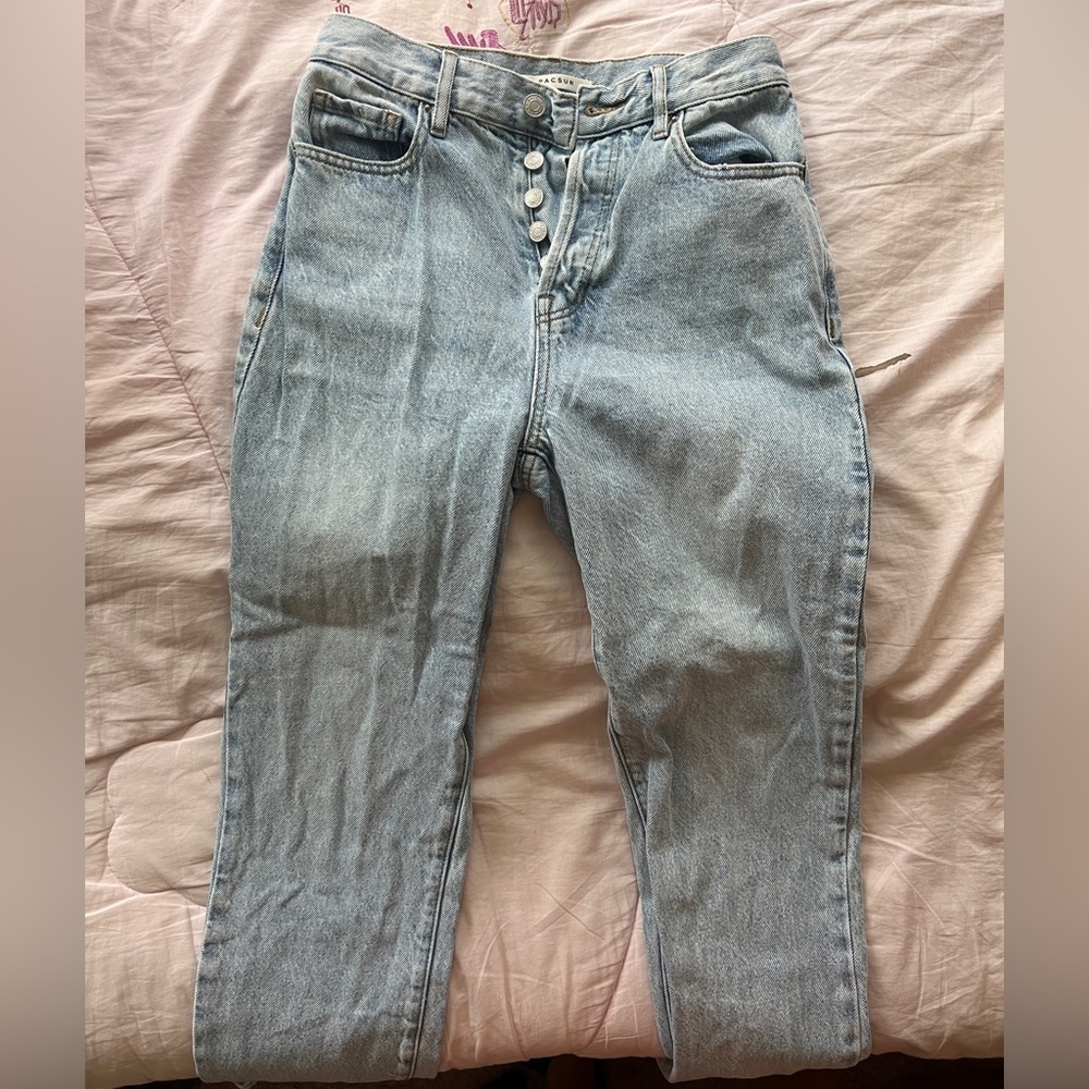 High Rise Straight Leg Jeans